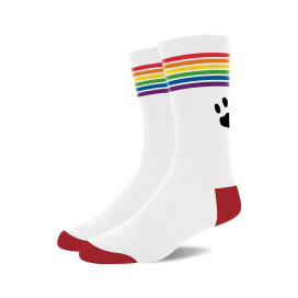 Paire de chaussettes PRIDE avec Lignes Rainbow