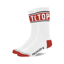 Paire de chaussettes TOP pour les Actifs -Blanc Rouge