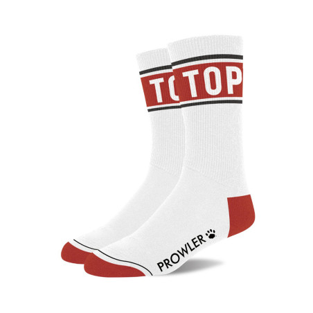 Paire de chaussettes TOP pour les Actifs -Blanc Rouge