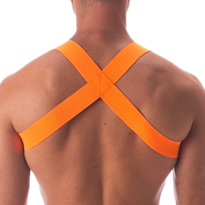 Harnais élastique LEONSH Orange Neon