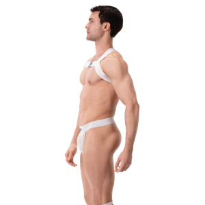 Harnais élastique LEONSH Blanc