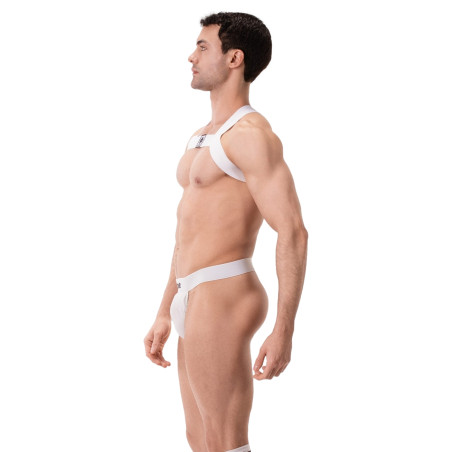 Harnais élastique LEONSH Blanc