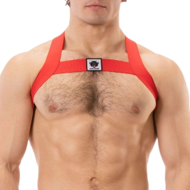 Harnais élastique LEONSH Rouge de Barcode Berlin
