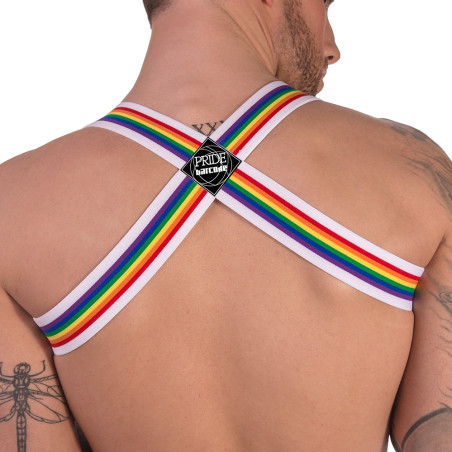 Harnais Élastique PRIDE Blanc