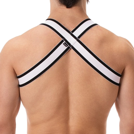 Harnais élastique TOP Noir-Blanc 2
