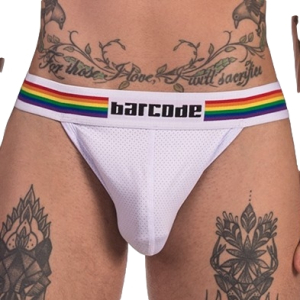 Jockstrap PRIDE Blanc