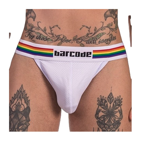 Jockstrap PRIDE Blanc