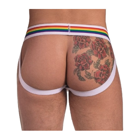 Jockstrap PRIDE Blanc