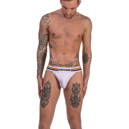 Jockstrap PRIDE Blanc