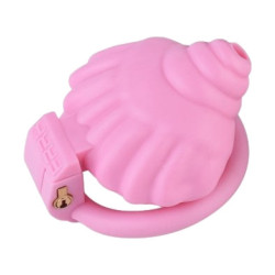 Cage de chasteté rose SHELLINA 6.5 x 4.5 cm 2