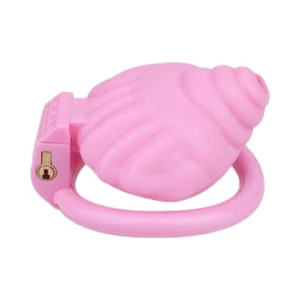 Cage de chasteté rose SHELLINA 6.5 x 4.5 cm
