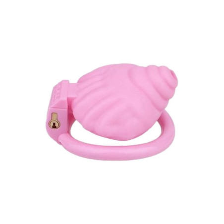 Cage de chasteté rose SHELLINA 6.5 x 4.5 cm