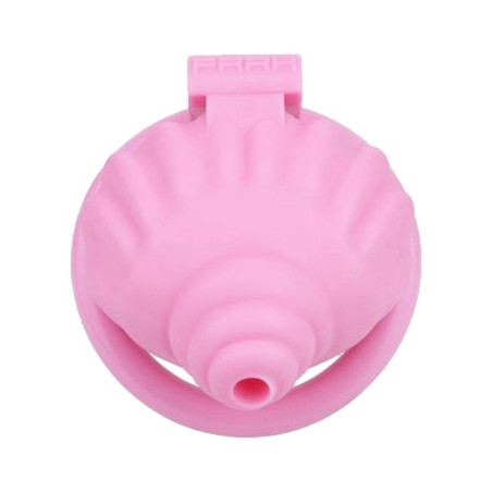 Cage de chasteté rose SHELLINA 6.5 x 4.5 cm