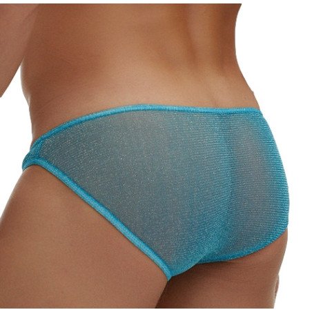 Slip sexy Pailleté MINICUT Bleu turquoise
