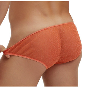 Slip sexy Pailleté Taille basse MINICUT Orange