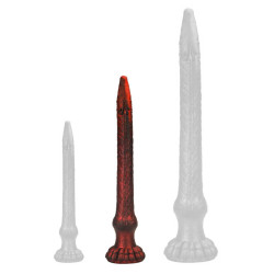 Gode Dragon HEELIX M Rouge - Forme longue et épaisse