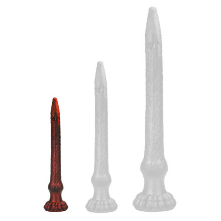 Gode Dragon HEELIX S 28 x 4 cm Rouge - Long et Fin