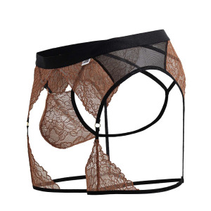 String et Porte-Jarretelles MOREYO Terracotta