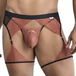 String et Porte-Jarretelles MOREYO Terracotta
