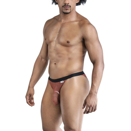 Slip ouvert Dentelle DINTIO Terracotta