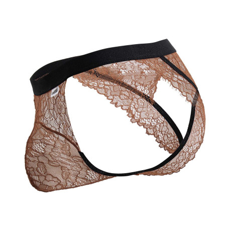 Slip ouvert Dentelle DINTIO Terracotta