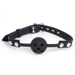 Bâillon Boule Percée BREATHFIVE 40mm Noir