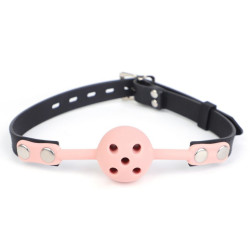 Bâillon Boule Percée BREATHFIVE 40mm Rose