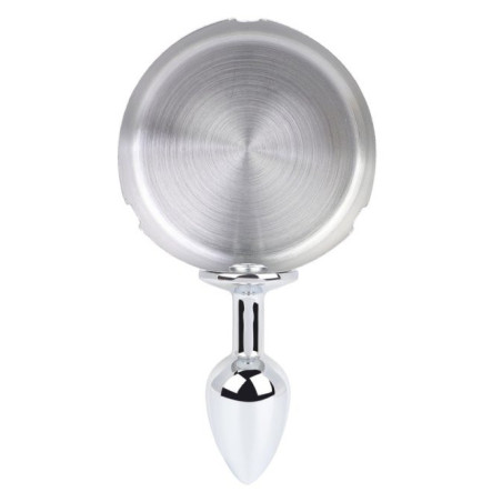 Plug métal ASHES ROUND Argent 6 x 2.5cm