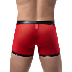 Boxer sexy OPEN SIDE Noir-Rouge 2