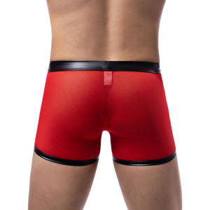 Boxer sexy OPEN SIDE Noir-Rouge