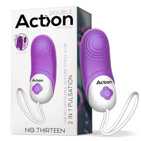 Stimulateur de Clitoris NO THIRTEEN 5 x 3.3cm Violet