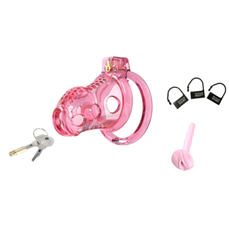 Cage de Chasteté Silicone LOCK HOLE M 7 x 3.8cm