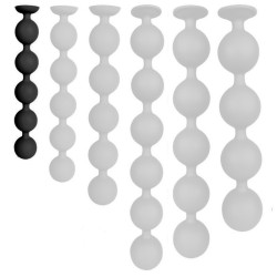 Boules anales noires BULBY BUTT Taille S - 25 x 4 cm