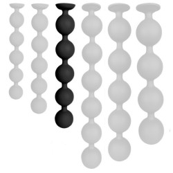 Boules anales Noires BULBY BUTT 36 x 5.7 cm - 5 Boules