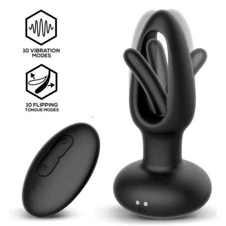 Plug Vibrant SASHA 2 10 x 4cm Noir