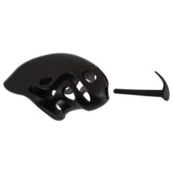 Cock Cage avec Plug d'urètre KAFIG 8.5 x 4 cm Noire 2