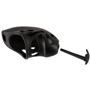 Cock Cage avec Plug d'urètre KAFIG 8.5 x 4 cm Noire
