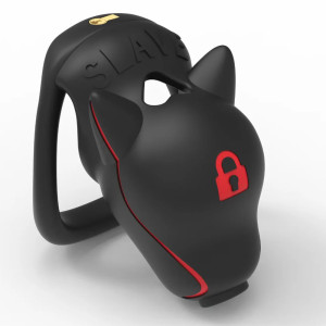 Cage de chasteté PUPSLAVE Noire de 9 x 3.3 cm