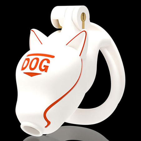 Cage de chasteté DOGLOCK Blanche de 9 x 3.3 cm