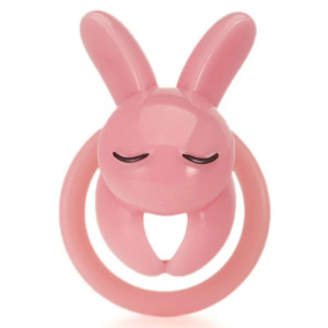 Cage de chasteté LAPIN Rose de CockLock 4.5 x 3 cm