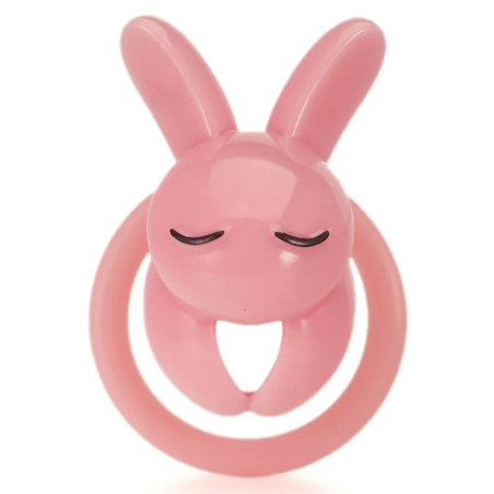 Cage de chasteté LAPIN Rose de CockLock 4.5 x 3 cm
