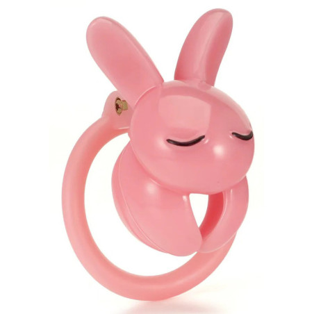 Cage de chasteté LAPIN Rose de CockLock 4.5 x 3 cm