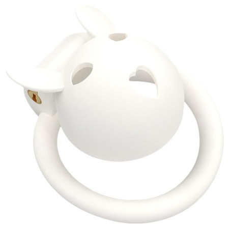 Cage de chasteté PTILAPIN de 4.5 x 3.4 cm Blanche