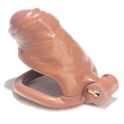 Cage de chasteté DICK S Marron de 8 x 3.5 cm 2