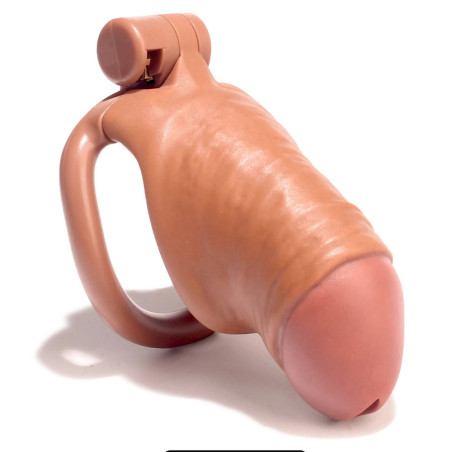 Cage de chasteté DICK M Marron de 9.5 x 3.5 cm