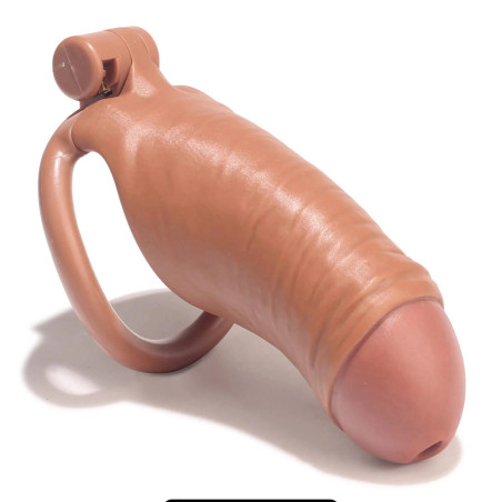 Cage de chasteté DICK XL Marron de 12.5 x 3.5 cm
