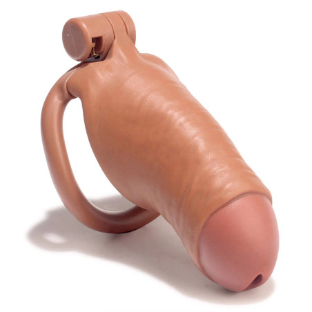 Cage de chasteté DICK L Marron de 10.5 x 3.5 cm