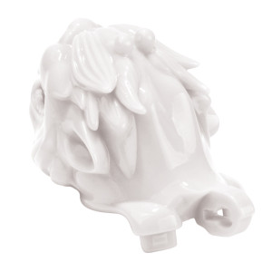 Cage de chasteté DRAGON Blanche avec Grelot 8.5 x 3.7 cm