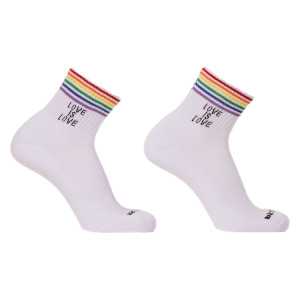 Chaussettes LOVE IS LOVE Rainbow-Blanc