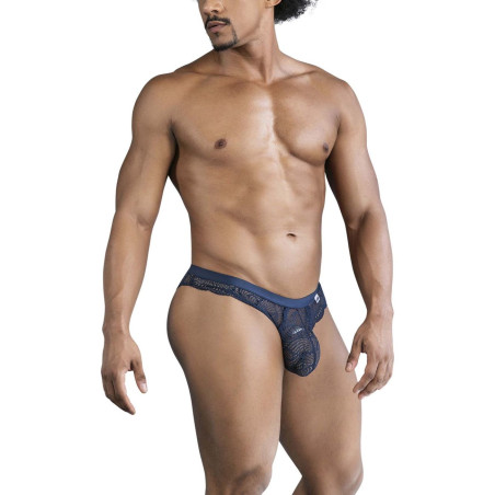 Slip Dentelle ELYNOS Bleu marine